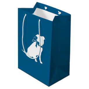 Pit Bull Baby Shower Pitbull Dog Blue Boy Medium Gift Bag