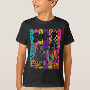 Pit Bull Boo P Ghost Nose Boop Halloween Dog Lover T-Shirt