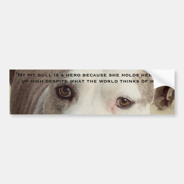 Pit Bull Bumpersticker Bumper Sticker (Front)
