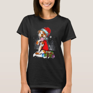 Pit Bull Christmas I Love Mum Tattoo Xmas Pajama T-Shirt