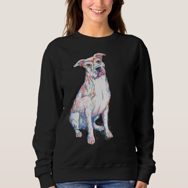 Pit Bull Coloured Sweatshirt (Front)