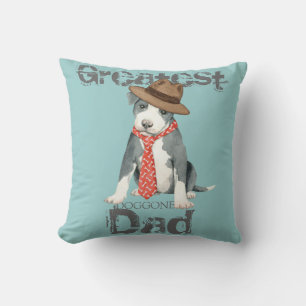 Pit Bull Dad Cushion