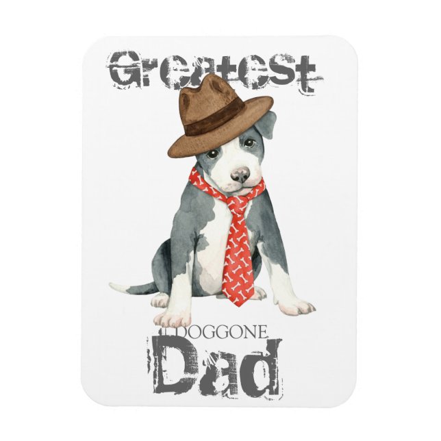 Pit Bull Dad Magnet (Vertical)