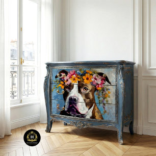 Pit Bull Decoupage Tissue Paper