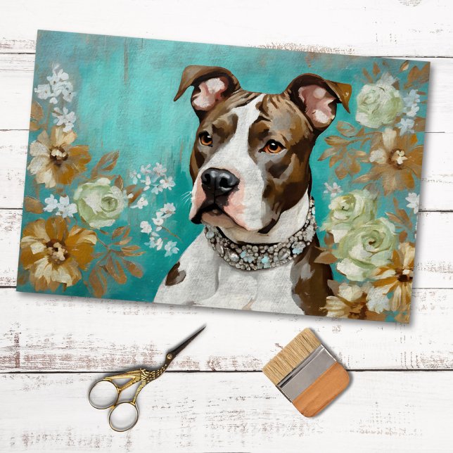  Pit Bull  Decoupage Tissue Paper (Creator Uploaded)
