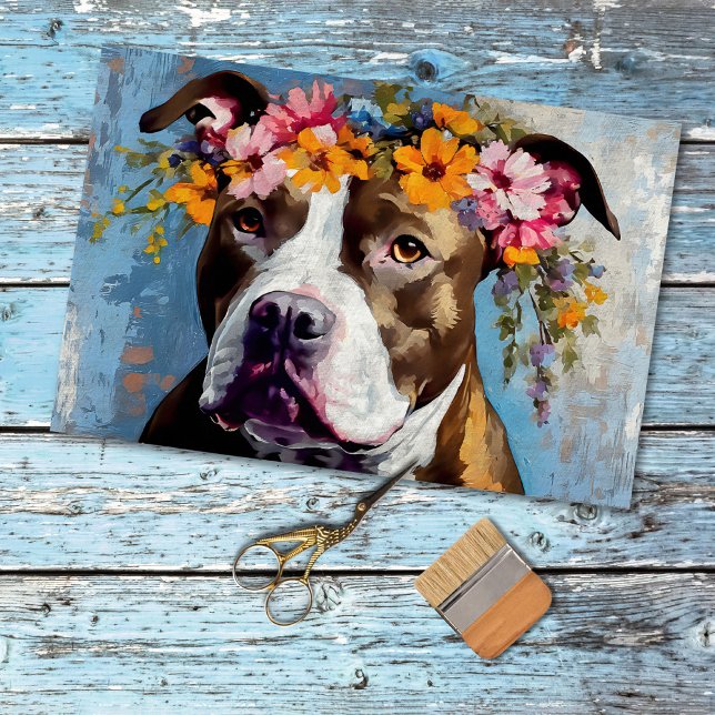  Pit Bull  Decoupage Tissue Paper (Creator Uploaded)