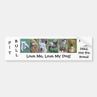 Pit Bull - Deed Not Breed Bumper Sticker