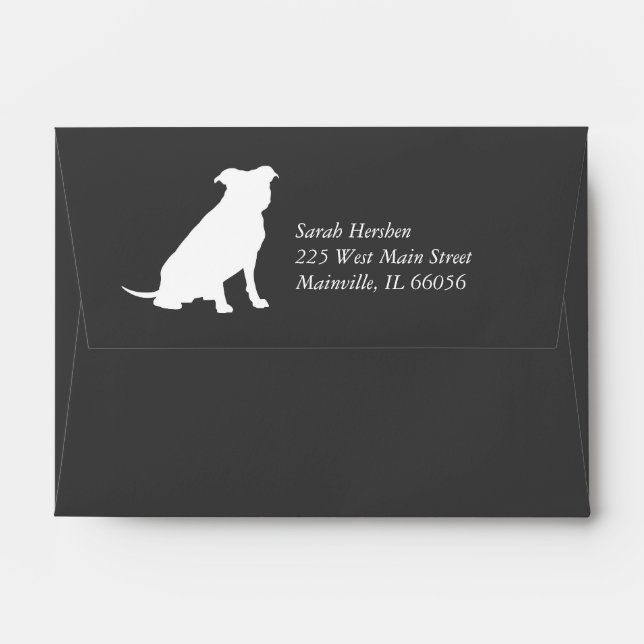 Pit Bull Dog Baby Pitbull Shower Gender Neutral Envelope (Back (Top Flap))