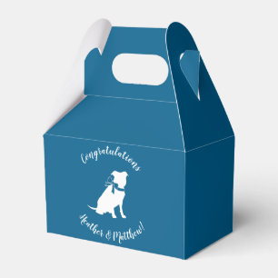 Pit Bull Dog Baby Shower Blue Boy Pitbull Favour Box