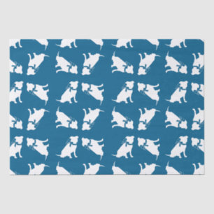 Pit Bull Dog Baby Shower Blue Boy Pitbull Tissue Paper
