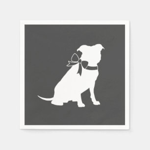 Pit Bull Dog Baby Shower Gender Neutral Pitbull Napkin