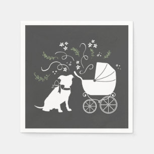Pit Bull Dog Baby Shower Gender Neutral Pitbull Napkin
