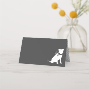 Pit Bull Dog Baby Shower Gender Neutral Pitbull Place Card