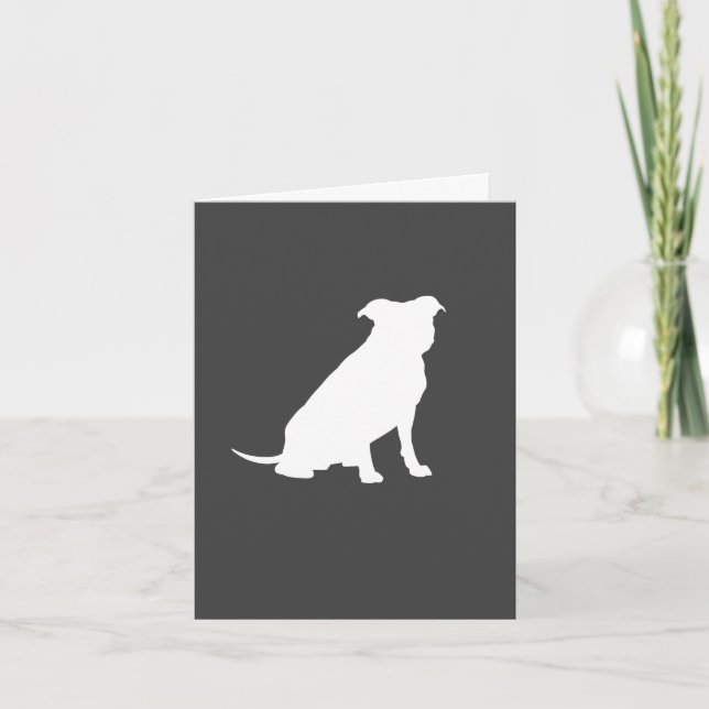Pit Bull Dog Baby Shower Gender Neutral Pitbull Thank You Card (Front)