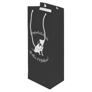 Pit Bull Dog Baby Shower Gender Neutral Pitbull Wine Gift Bag