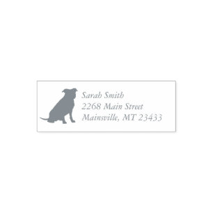 Pit Bull Dog Baby Shower Gender Neutral Self-inking Stamp