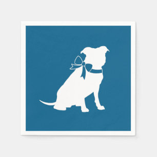 Pit Bull Dog Baby Shower Napkin
