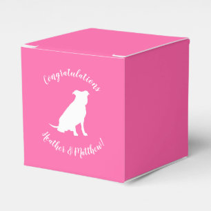 Pit Bull Dog Baby Shower Pink Girl Pitbull Favour Box