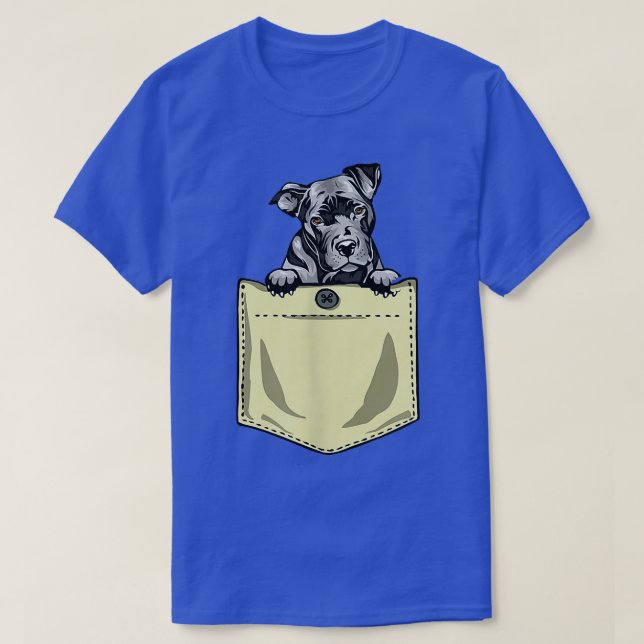 Pit Bull Dog In The Pocket Pitbull Puppy T-Shirt (Design Front)