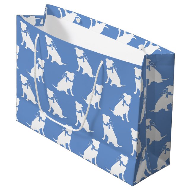 Pit Bull Dog Puppy Pitbull Large Gift Bag (Front Angled)