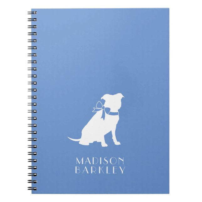 Pit Bull Dog Puppy Pitbull Notebook (Front)