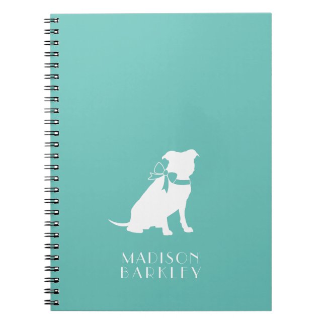 Pit Bull Dog Puppy Pitbull Notebook (Front)