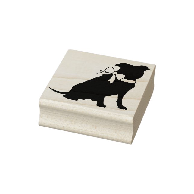 Pit Bull Dog Puppy Pitbull Rubber Stamp (Stamp)