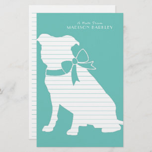 Pit Bull Dog Puppy Pitbull Stationery