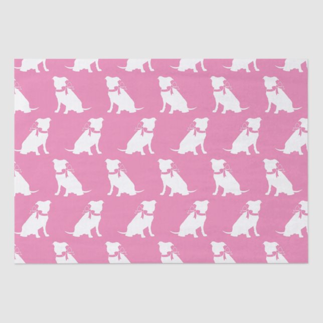 Pit Bull Dog Puppy Pitbull Tissue Paper (Front)