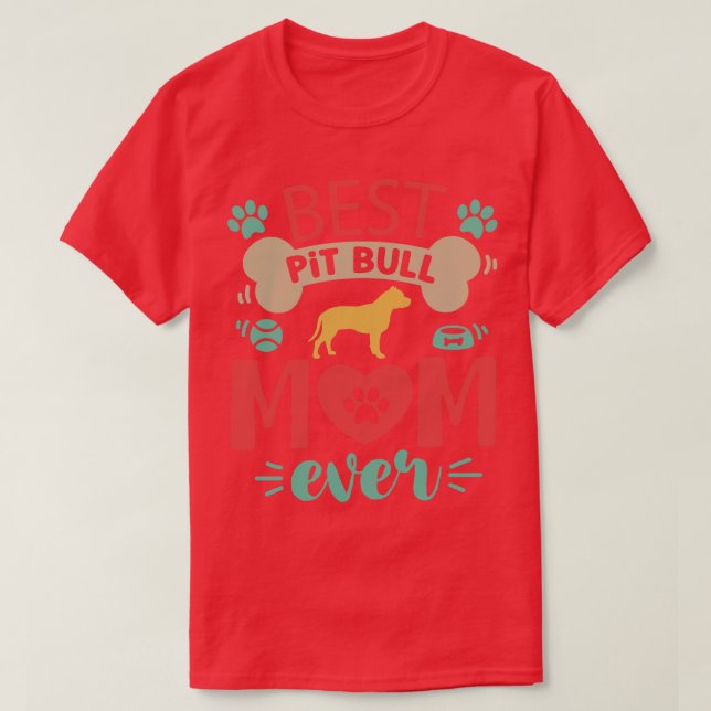 Pit Bull Dog T-Shirt (Design Front)