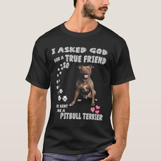 Pit Bull Gifts Pit Bull Mum Pittie Dad Apbt Pitbul T-Shirt (Front)