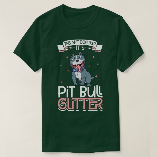 Pit Bull glitter T-Shirt (Design Front)