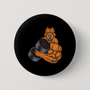 Pit Bull Gym Fitness - Weightlifting Deadlift Body 6 Cm Round Badge