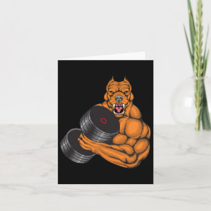 Pit Bull Gym Fitness - Weightlifting Deadlift Body Card