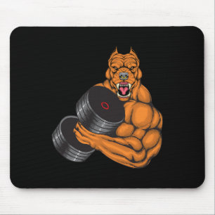 Pit Bull Gym Fitness - Weightlifting Deadlift Body Mouse Mat