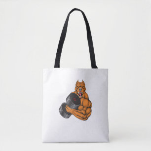 Pit Bull Gym Fitness - Weightlifting Deadlift Body Tote Bag