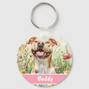Pit Bull ID Tag – Add Name & Contact Key Ring