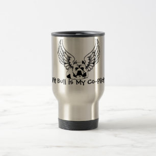 Pit Bull Is My Co-Pilot Travel Mug - Great Gift