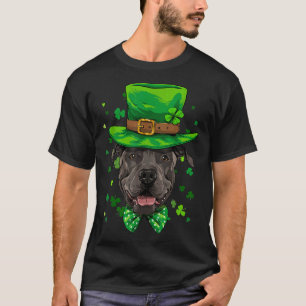 Pit Bull Leprechaun St Patricks Day Dog Boys Men T-Shirt