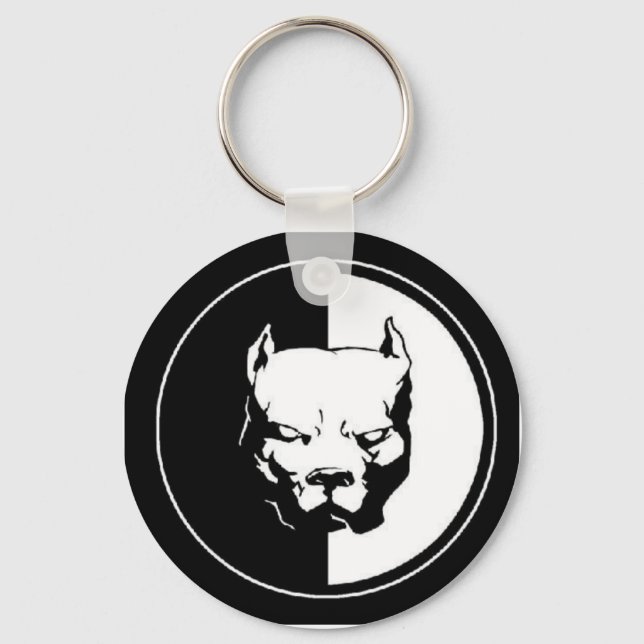 pit_bull_logo key ring (Front)