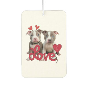Pit bull love car air freshener