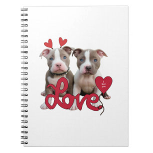 Pit bull love notebook