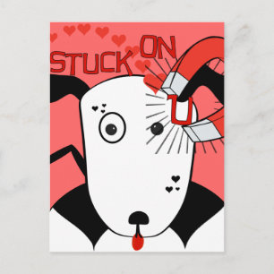 Pit Bull Love  Petey the Bull Terrier... Postcard