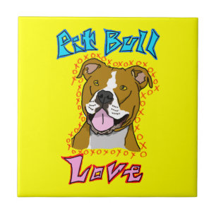 Pit Bull Love Tile