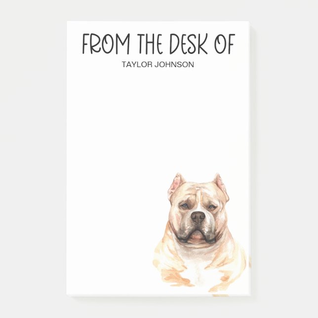 Pit Bull Lover Post-it Notes (Front)