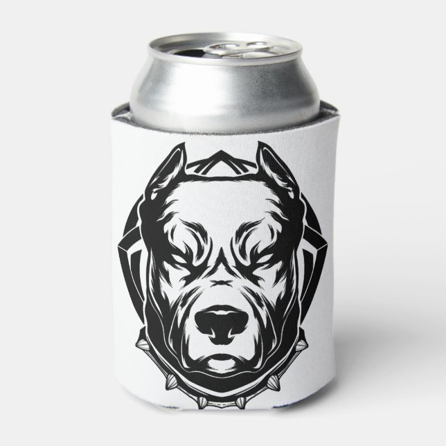Pit Bull Lovers Can Cooler (Can Front)