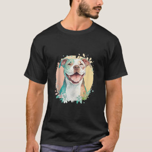 Pit Bull Mom Dog Lover Colorful Artistic Pitbull O T-Shirt