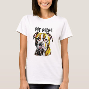 Pit Bull Mum   Dog Lover's  T-Shirt