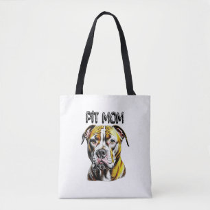 Pit Bull Mum Dog Lover's Tote Bag