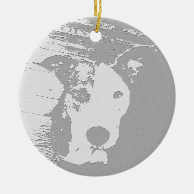 PIT BULL ORNAMENT PITTY  (Front)